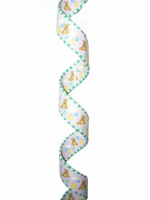 3' X 1" White And Blue Twisted Christmas Garland - Unlit