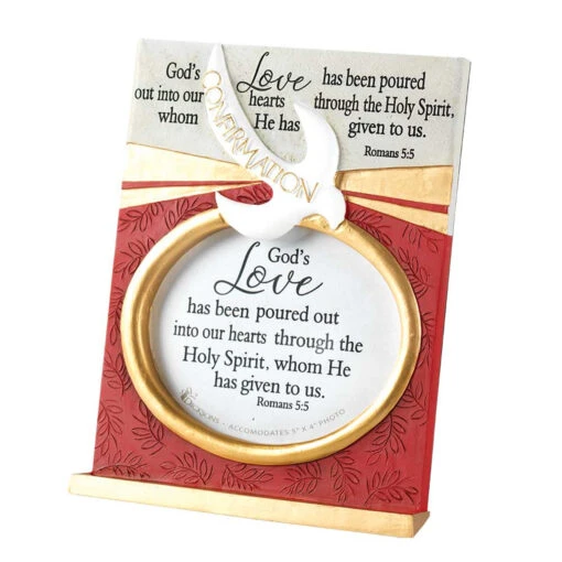 8.5" White And Gold Colored Rectangular Photo Frame Tabletop