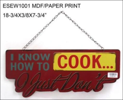 Set Of 2 Red And Yellow Contemporary Sign 18.75" - 34255322